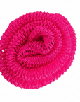 Pink African Net Sponge on a white background