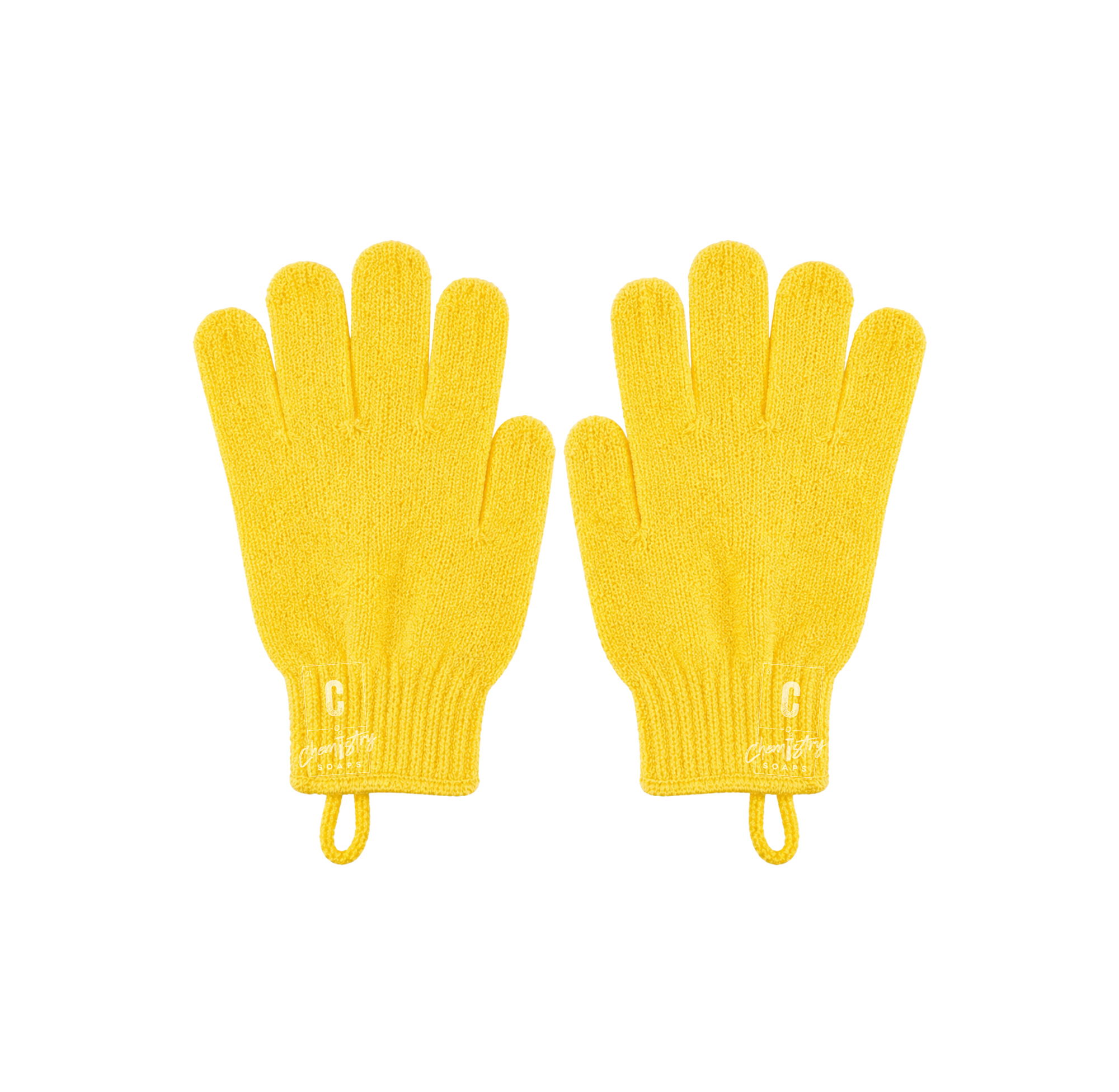 Yellow Exfoliating Gloves