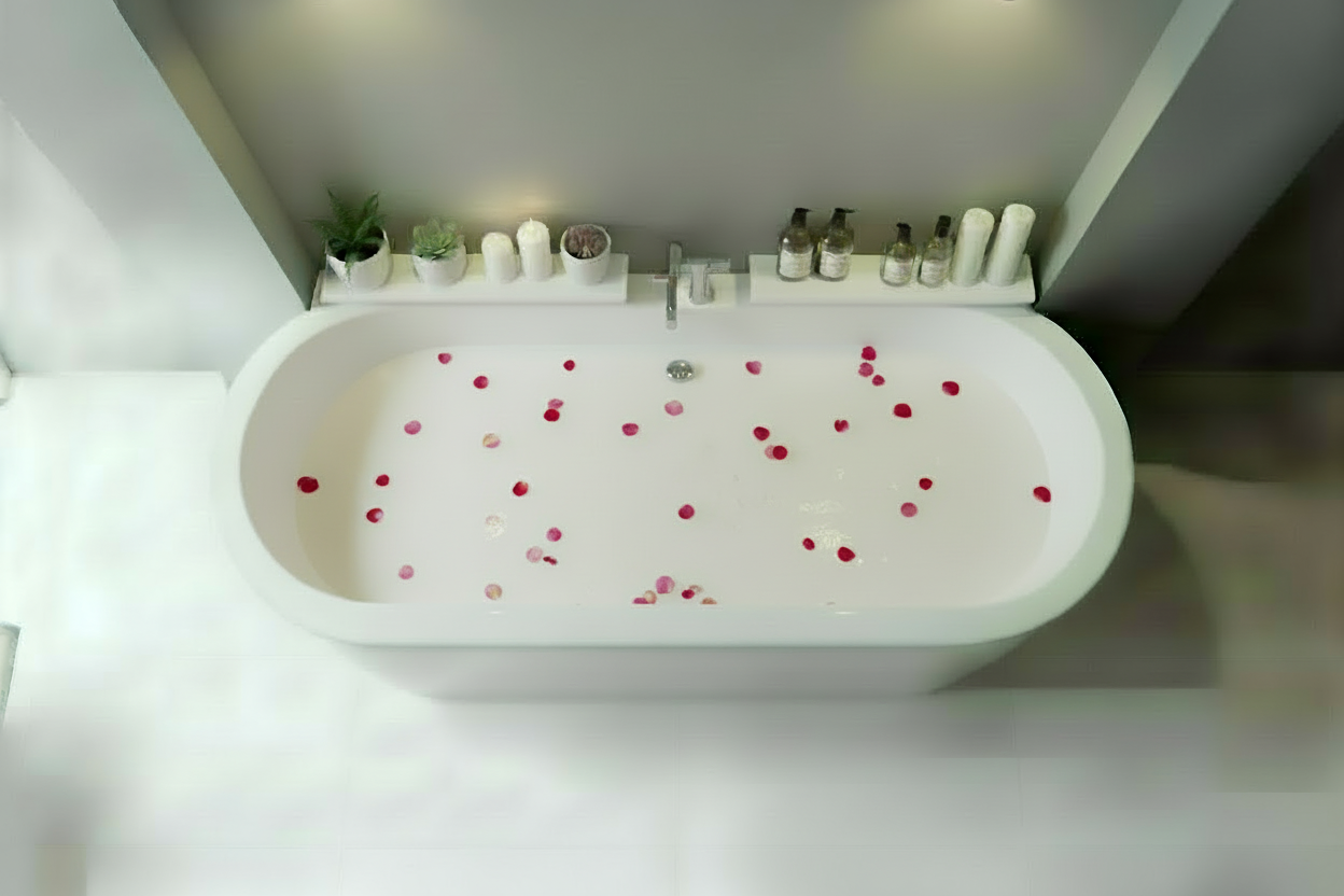 BATH TUB WITH MILK